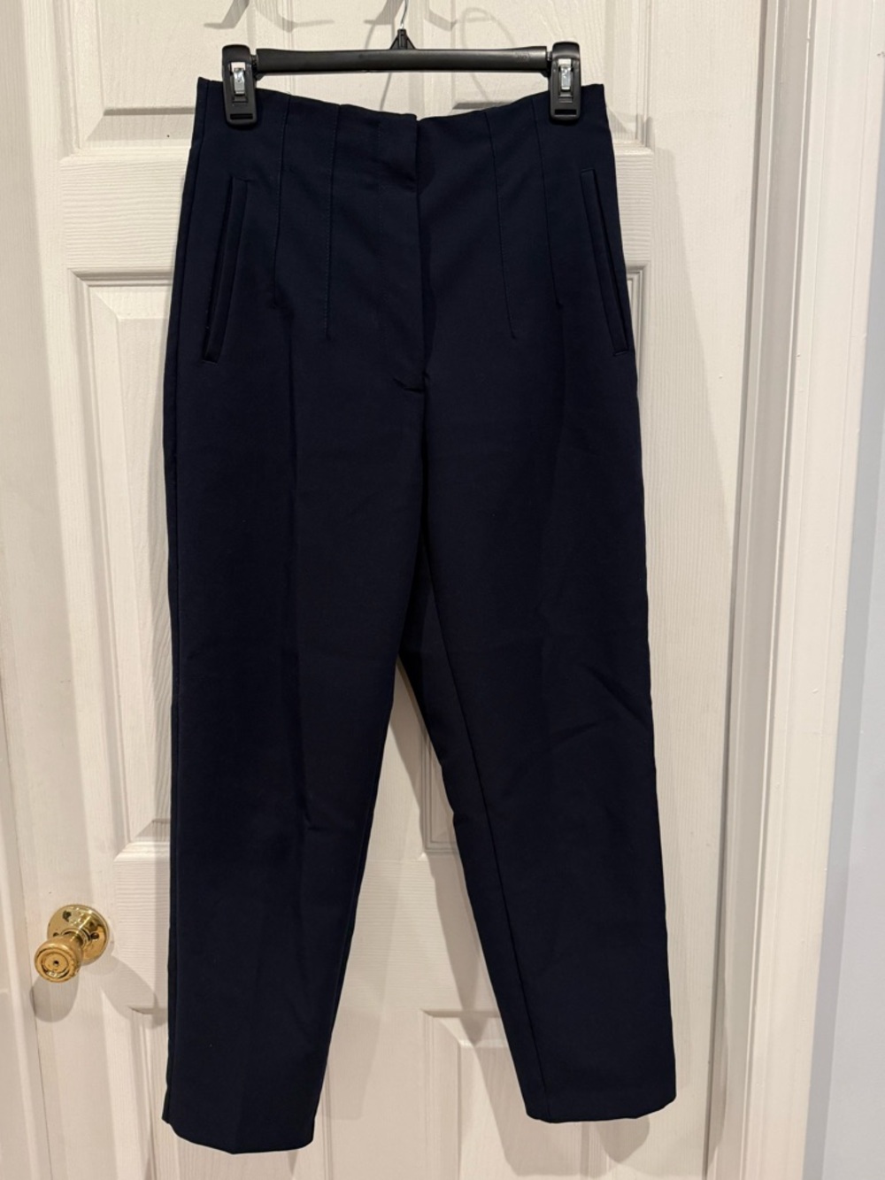 Zara Navy High Waist Trouser Pants - Picture 5 of 5
